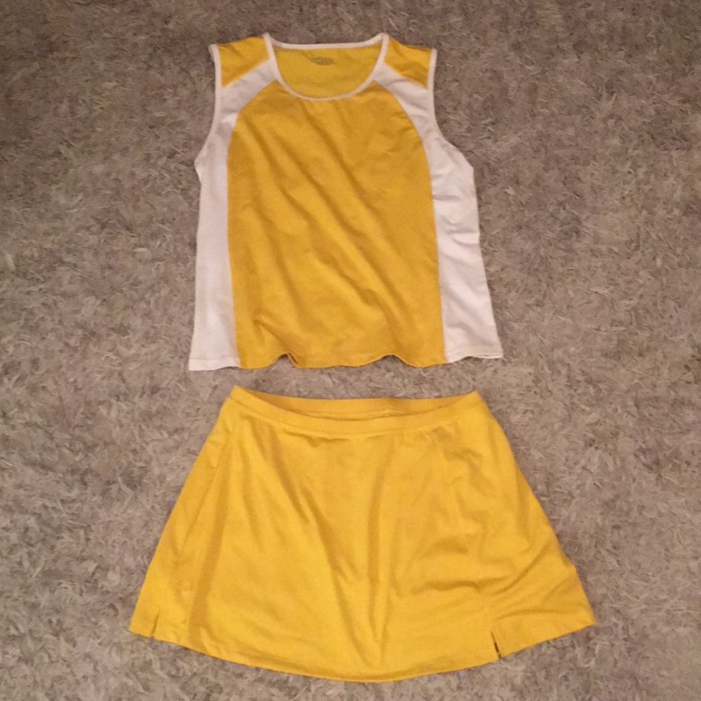 BCG tennis outfit 2 peace top and skirt on E bay